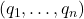 (q_1, \ldots, q_n)