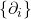 \{ \partial_i \}