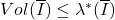 Vol(\overline{I}) \leq \lambda^*(\overline{I})