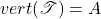 vert(\mathscr{T}) = A