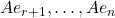 Ae_{r + 1}, \ldots, Ae_n