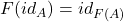 F(id_A) = id_{F(A)}