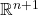 \mathbb{R}^{n + 1}