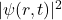 |\psi(r, t)|^2