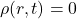 \rho(r, t) = 0