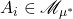 A_i \in \mathscr{M}_{\mu^*}