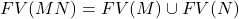 FV(MN) = FV(M) \cup FV(N)