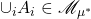 \cup_i A_i \in \mathscr{M}_{\mu^*}