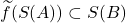 \widetilde{f}(S(A)) \subset S(B)