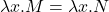 \lambda x.M = \lambda x.N