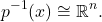 \[ p^{-1}(x) \cong \mathbb{R}^n. \]