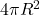 4\pi R^2