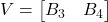 V = \begin{bmatrix}B_3 & B_4\end{bmatrix}