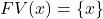 FV(x) = \{ x \}